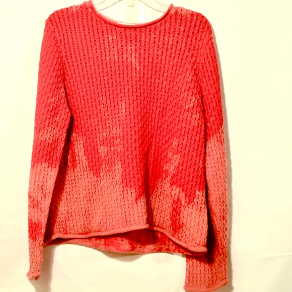 Liz Claiborne Sweaters - LIZ CLAIBORNE Red Pink Tie Dye Sweater all Cotton